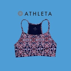 Athleta Floral Sports Bra Size L